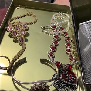 Bracelet,necklace and,ring and bracelet attached